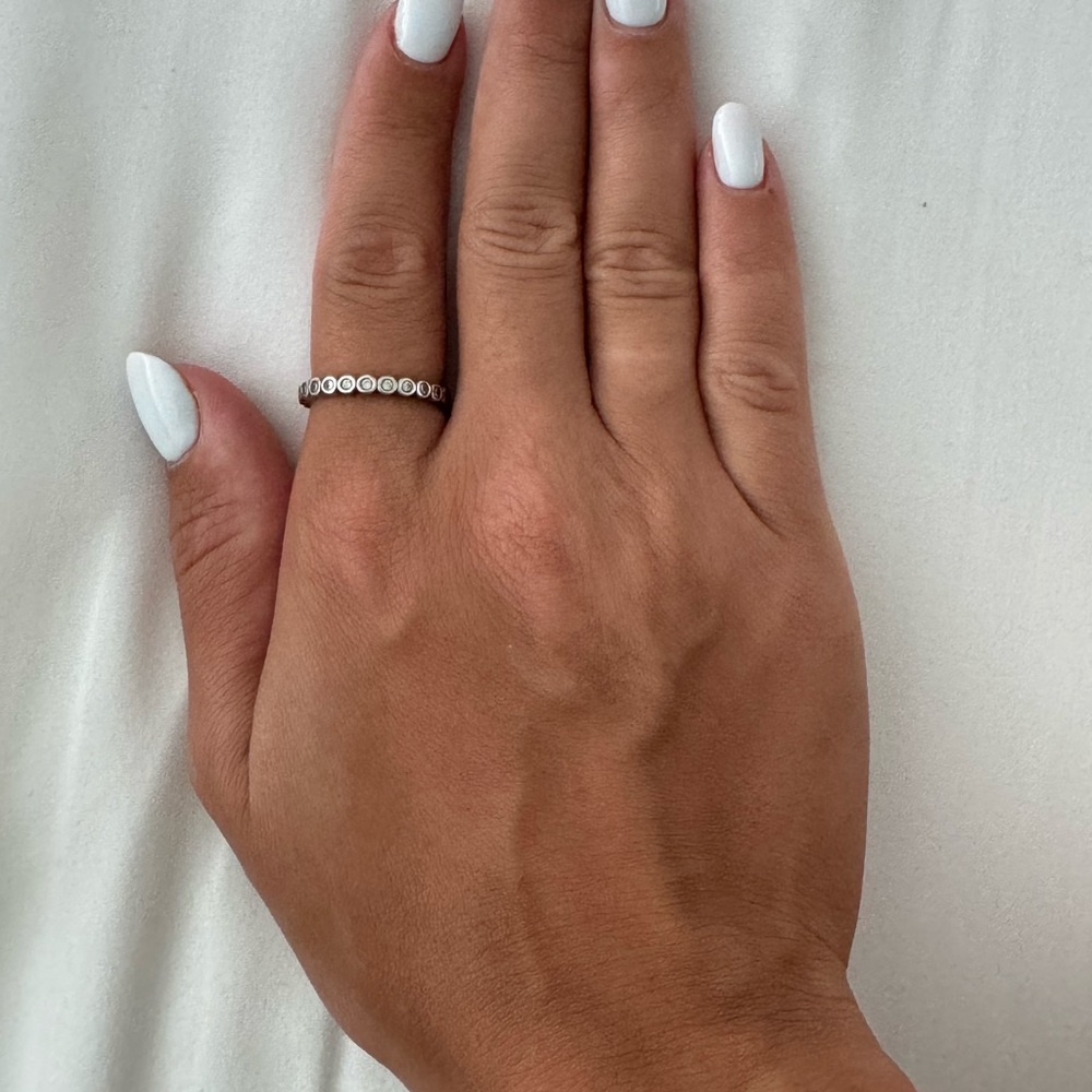 Princess Tiara Crown Ring With Stackable Ring - image 5